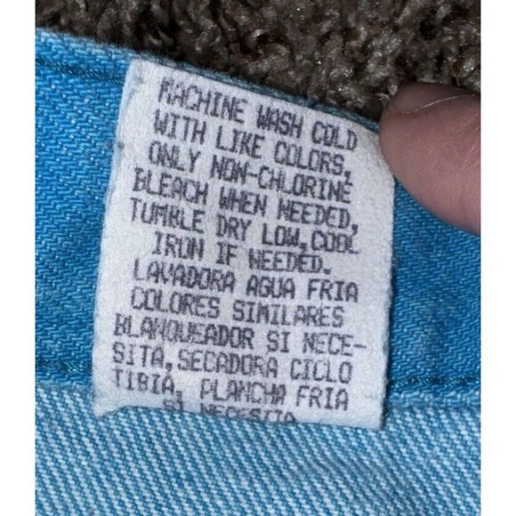 Vintage Ozark Mountain Turquoise Denim Jeans High Waisted Made in USA Size 13 - Picture 8 of 13